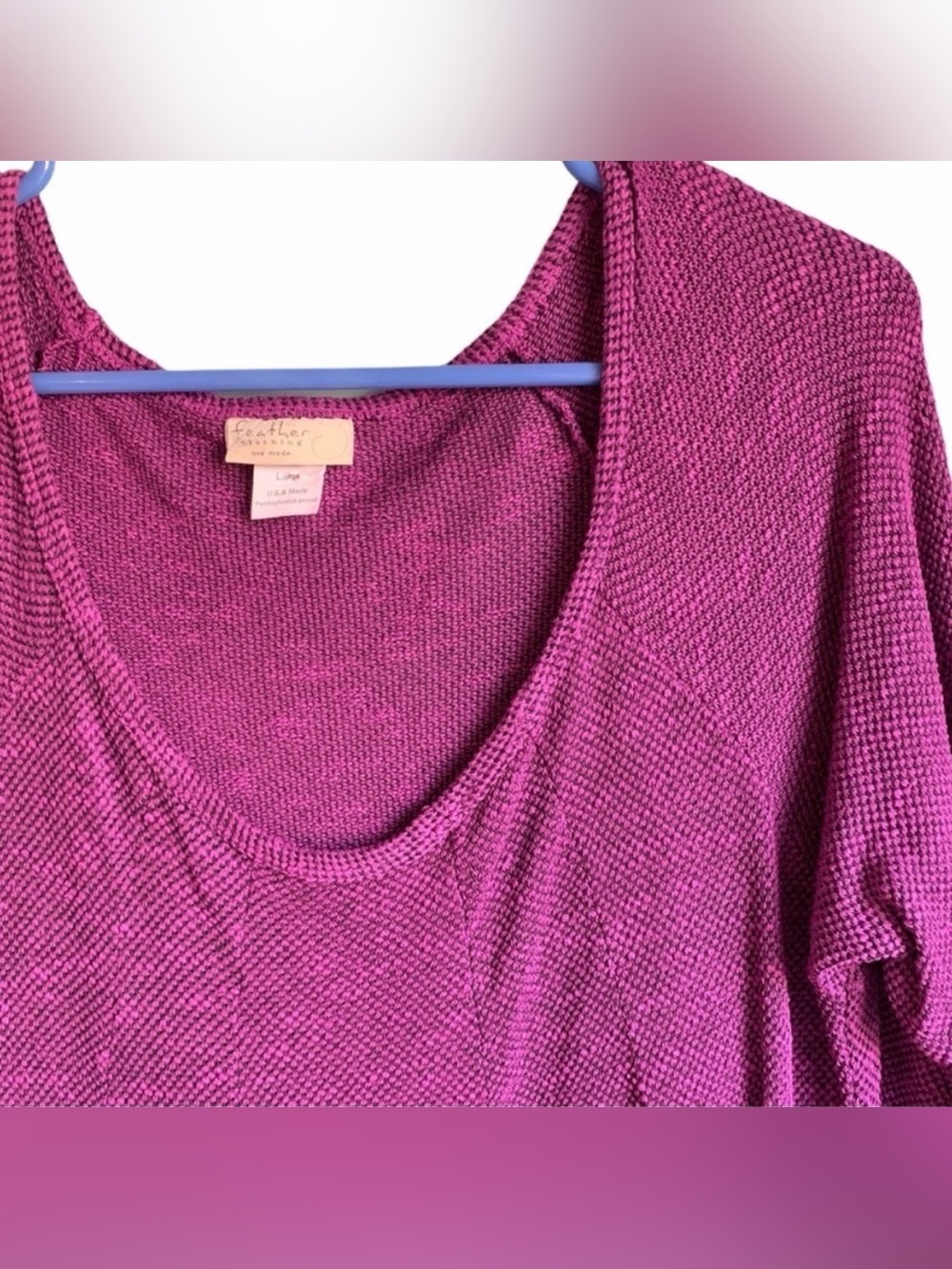 Feather Clothing Purple Knit Boho Top